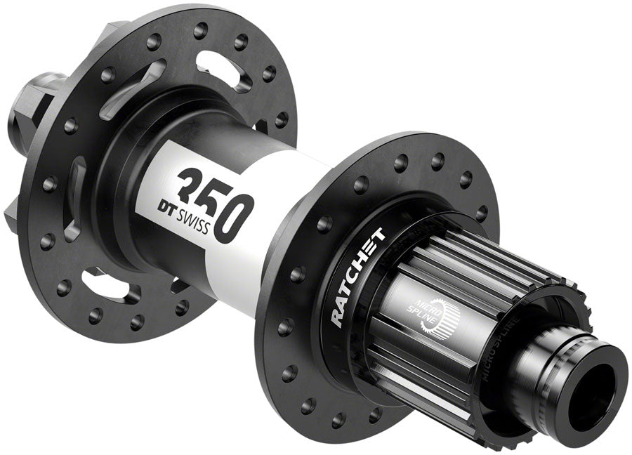 DT SWISS 350 REAR HUB - 12 X 148MM 6-BOLT MICRO SPLINE BLACK 32H 36PT