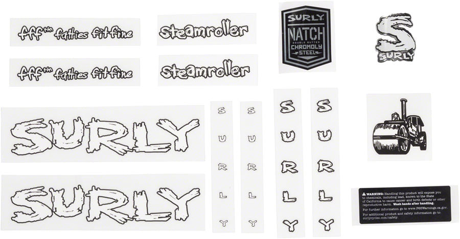 Surly Steamroller Decal Set