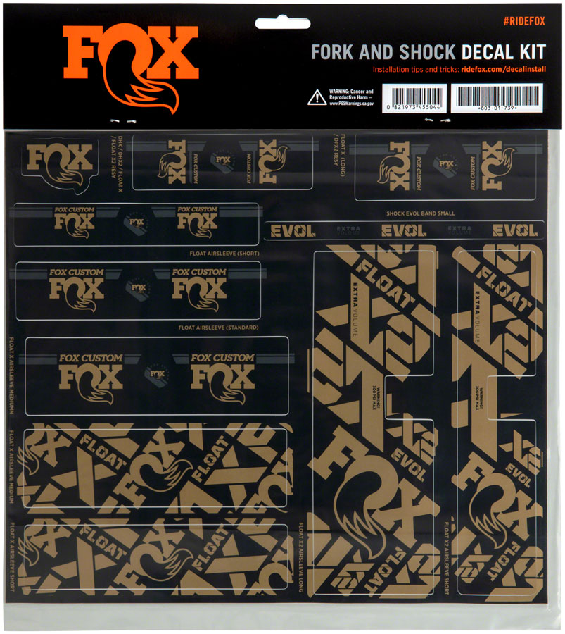 FOX Fork & Shock Decal Kit