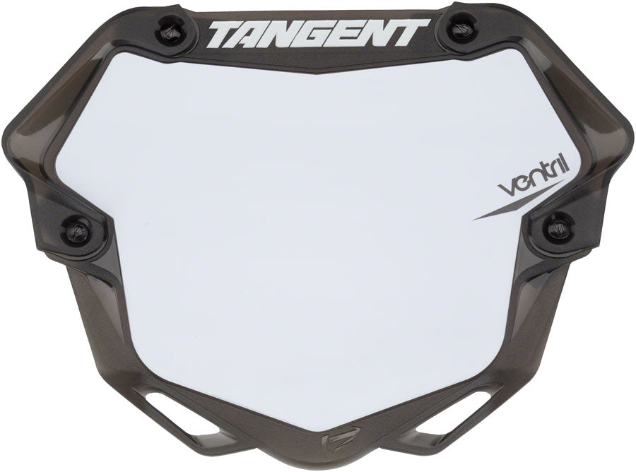 Tangent Pro Ventril 3D Number Plate Trnslcnt Blk/Wht