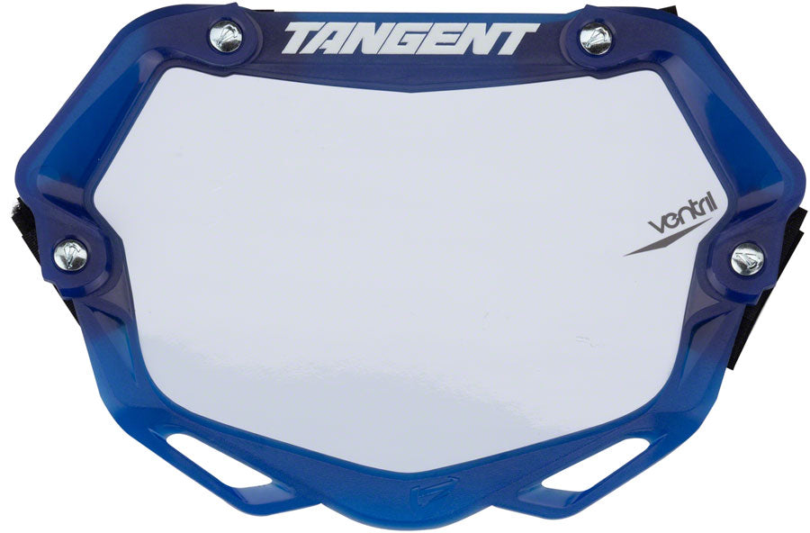 Tangent Mini Ventril 3D Number Plate Trnslcnt Blu/Wht