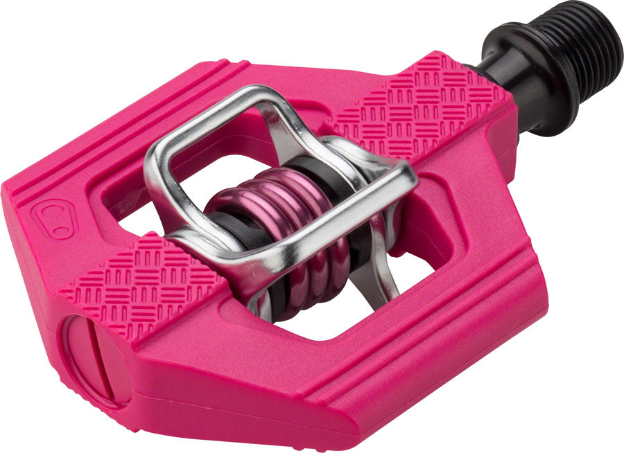 Crank Brothers Candy 1 Pedals - Dual Sided Clipless with Platform, Composite, 9/16", Pink