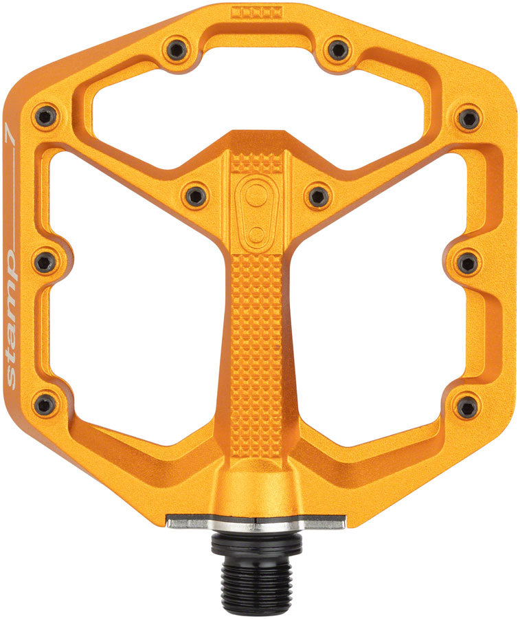 Crank Brothers Stamp 7 Pedals - Platform, Aluminum, 9/16", Orange, Small