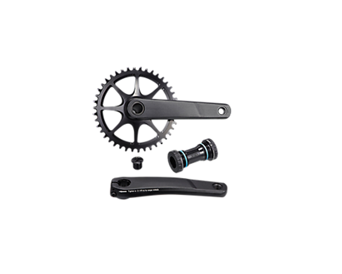 CRK SAMOX, 172.5MM, CRANKSET, ALLOY, BSA 24MM SPINDLE, 42T DIRECT MOUNT, 1X11-SPD, W/ BB, W/O CG (TAM29-D42NC-05)