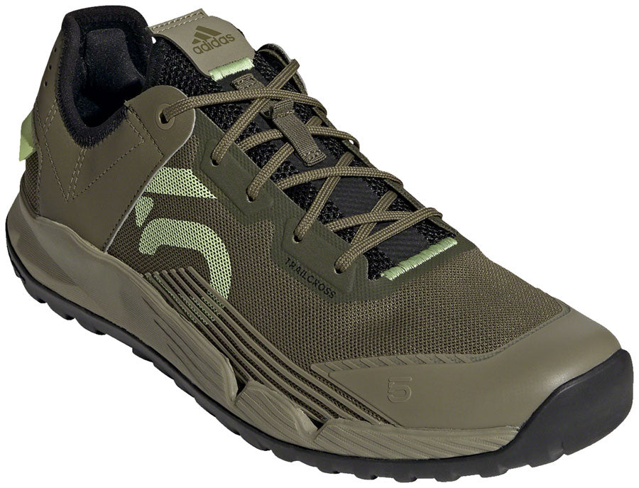 Five Ten Five Ten Trailcross LT Flat Shoe - Men's, Focus Olive/Pulse Lime/Orbit Green