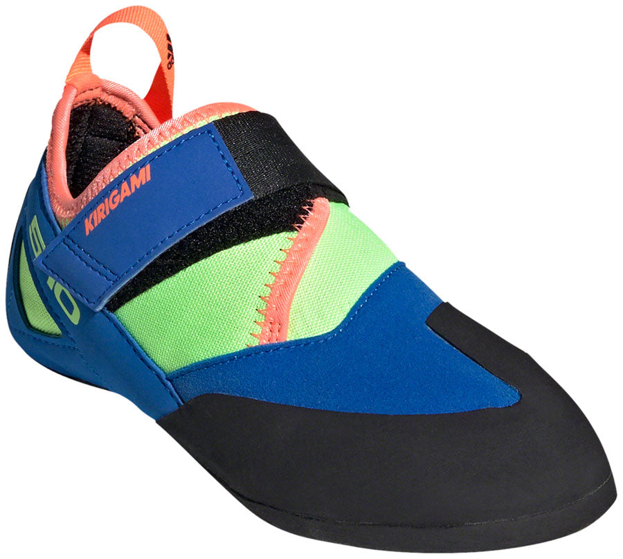 Five Ten Kirigami Kid's Climbing Shoe - Glory Blue/Signal Coral/Signal Green