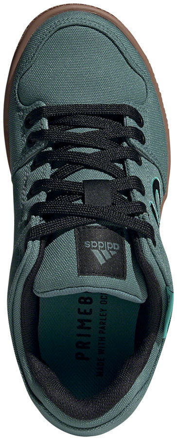 Five Ten Freerider Primeblue Flat Shoe  -  Women's, Acid Mint / Hazy Emerald / Core Black