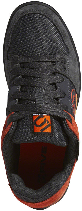 Five Ten Freerider Flat Shoes - Men's, Carbon/Active Orange/Gray Five