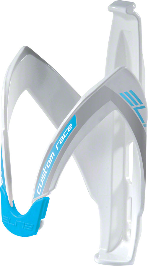 Elite Custom Race Water Bottle Cage Wht/Blu