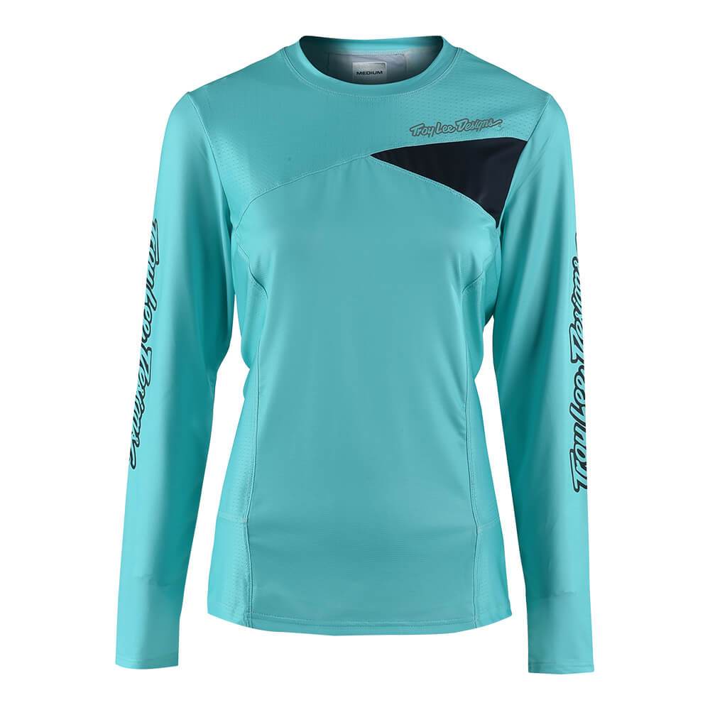 Troy Lee Skyline LS Jersey Wmns Aqua LG